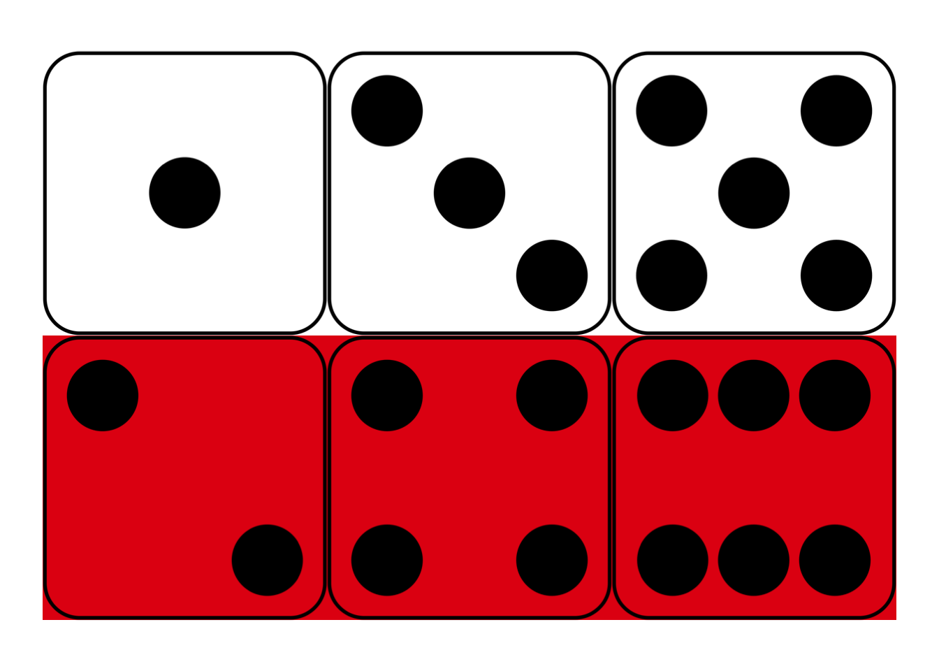 Conditional probability in a fair die roll